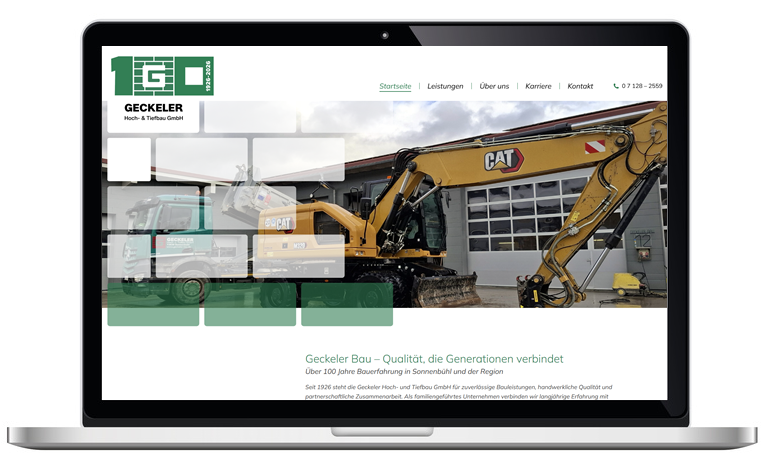 Referenzprojekt geckeler-bau.de