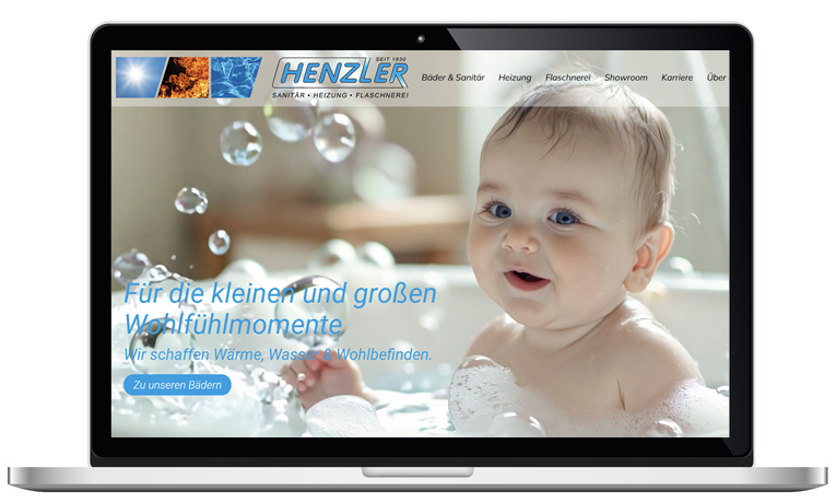Referenzprojekt henzler-sanitaertechnik.de